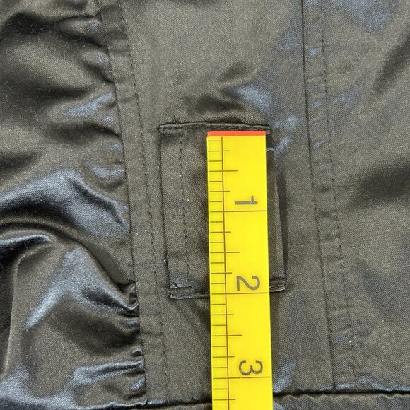 VENEZIA Womens 14/16 Vintage Black Satin Finish Short Sleeve Button Jacket - Picture 9 of 9